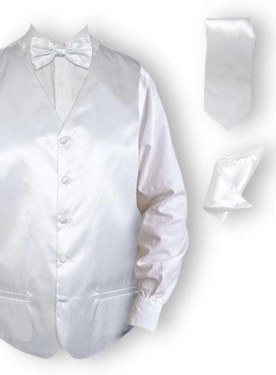 Hvid Smokingvest Sæt: Elegant Herrelook til Bryllup eller Fest - Klassisk Stil!